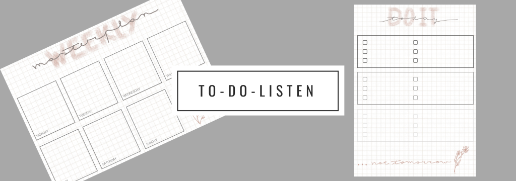 Wöchentliche & tägliche To-Do-Listen: Tipps & Printables